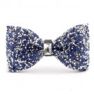 Rsslyn Dual Purpose Blue Bow Ties for Men and Convert to Headbow for Girls