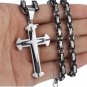 Rsslyn Cross Necklace for Men and Boys Solid Stainless Steel Necklaces