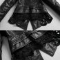Rsslyn Slim Fit Black Leather Jackets for Women Fashion Lacy Jackets Black Coats