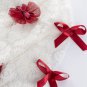 Rsslyn Merry Christmas Red Dress for Baby Girls with Free Lacy Headband