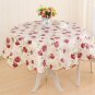 Rsslyn Pretty Round Table Covers Pastoral Design Tablecloth Print Flower Waterproof Table Cover
