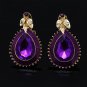 Rsslyn 4pcs Jewelry Set for Women Purple Lovers Purple Chokers for Women