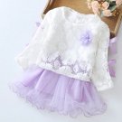 Rsslyn New Lavender Dress Set for Newborn Girls 3-6 Months Baby Shower Gift Ideas