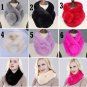 Rsslyn Bright Hotpink Scarves Gray Scarf for Women Warm Neckwarmers