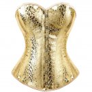 Rsslyn Faux Leather Golden Corset for Women Adjustable Waist Shaper
