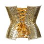 Rsslyn Faux Leather Golden Corset for Women Adjustable Waist Shaper