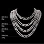 Rsslyn New 3 Layers of Silver Necklaces for Men and Women Unisex Jewelries