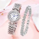 Rsslyn New Silver Watches and Bracelet for Women and Girls