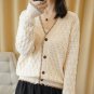 Rsslyn Vintage Cream Sweaters for Women Cream Cardigan for Teenage Girls