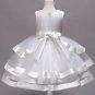Rsslyn New Flower Girls Dress Summer White Dress with FREE Silver Tiara