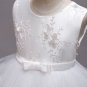 Rsslyn New Flower Girls Dress Summer White Dress with FREE Silver Tiara