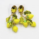 Rsslyn Clip Earrings for Women Fashion Yellow Earrings