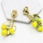 Rsslyn Clip Earrings for Women Fashion Yellow Earrings