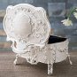 Rsslyn Best Mothers Day Gift Birthday Gift to Special One Ivory Cream Box Vintage Jewelry Box