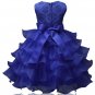 Rsslyn White Dress for Flower Girls Christening Dress Sleeveless Ball Gown Tiered Dress