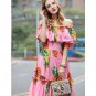 Rsslyn Fashion Designer Pineapple Dress Luxury Dresses for Luxury Women Pineapple Prints