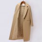 Rsslyn Padded Lining Luxury Blazers for Fashion Women Beige Long Blazers Free CC
