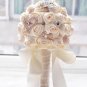 Rsslyn Spring Wedding Bouquets Coral Pink Motif Bouquets with Hearts and Pearls