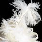 Rsslyn Cream Mini Hat for Girls Mesh Hair Clips Cream Fascinators for Women Soft Feathers Hats