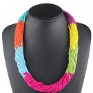 Rsslyn Rolling Ethnic Chokers Beaded Multicolor Necklaces for Women and Teenager