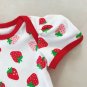 Rsslyn 3pcs/SET Cute Strawberry Baby Onesies 12Months Outfit Birthday Gift for Grand Child