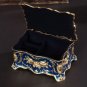 Rsslyn Luxury Ornate Boxes Mothers Day Gift Beautiful Rectangular Jewelry Box Blue Ornate