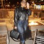 Rsslyn Fashion Jacket High-Quality Black Leather Jackets for Women with Mesh Skirt