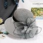 Rsslyn Summer Hats for Tween Girls Pink Beach Hats with Corsage Organza Tea Party Hat