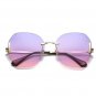 Rsslyn Rimless Blue Sunglasses Geometric Sun Glasses for Women Large Sun Glasses