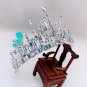 Rsslyn Silver Crowns AB Crystal Diadem Headbands Hair Accessories for Girls and Women Tall Crowns