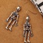 Fashion Nurses Skeleton Skull Stud Earrings Biker Jewelry Wholesale Antique Silver Earrings