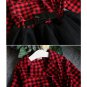 Rsslyn Plaid Dress for Christmas Outfit with Matching Christmas Headband
