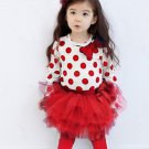 Rsslyn SALE Red Leggings and Red Tops Polka Dots Tees for Baby Girls Red Pants