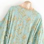 Rsslyn New Loose Kimono Body Beach Cover Mintgreen Cardigan for Women