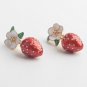 Rsslyn Luxury Jewelry Set Strawberry Jewelry for Women Gold Plated Necklace Matching Earrings