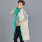 Rsslyn Fashion Black Vests for Women Turtleneck Vest Duck Padded Long Winter Jackets