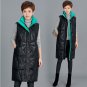 Rsslyn Fashion Black Vests for Women Turtleneck Vest Duck Padded Long Winter Jackets