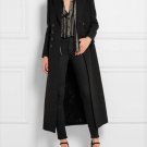 Rsslyn Long Blazers for Women Shoulder Cover Black Overcoats for Women Sizes