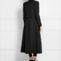 Rsslyn Long Blazers for Women Shoulder Cover Black Overcoats for Women Sizes