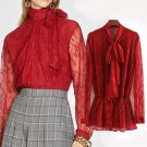 Rsslyn Happy Valentine Day Red Blouse for Women Red Tops for Women