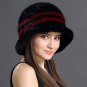 Rsslyn New Luxury Hats White Wedding Hat Women's Winter Hats Real Mink Fur