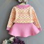 Rsslyn Elegant Matching Set Red Dress for Girls Tops with Heart and Red Skirt