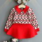 Rsslyn Daddy and Daughter Date Valentine Outfit for Baby Girls Matching Set Red Sweater Red Skirt
