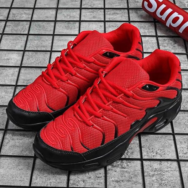 Rsslyn Happy Valentine Gift Red Shoes for Men Size 13 Sneakers for Men Big Boys Sports Shoes