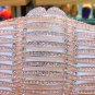 Rsslyn Luxury Bags Peach Clutch for Women Stripe Evening Bags Prom Bags Party Bags