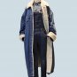 Rsslyn Solid Denim Coats for Women Thicker Fleece Liner Winter Jackets Long Denim Jacket Trenchcoats