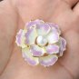 Rsslyn Pink Lavander Brooch for Women Mothers Day Gift Flower Brooch for Wedding