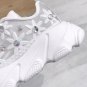 Rsslyn Fashion Shoes Size 6 White Shoes for Girls Sneakers with Rhinestones Floral Shoes LMF24-355