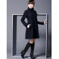 Rsslyn Fashion Dress Coats Turtleneck Winter Coats Teal Dress Coats for Women