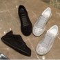 Rsslyn White Tennis Shoes with Bling Sparkle Rhinestones Birthday Gift Tween Girls Sneakers